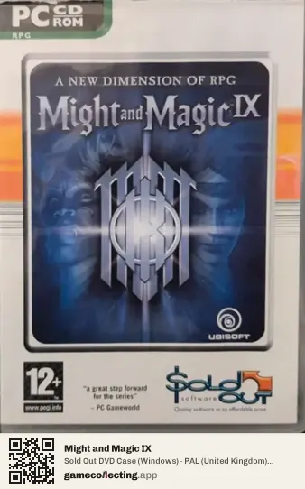 Might and Magic IX Computer, United Kingdom box front