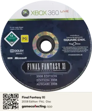 Final Fantasy XI Xbox 360, PAL disc