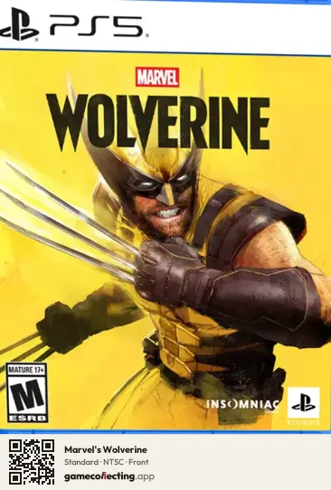 Marvel's Wolverine PlayStation 5, NTSC box front