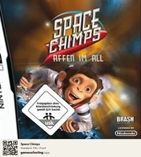 Space Chimps Nintendo DS, PAL box front