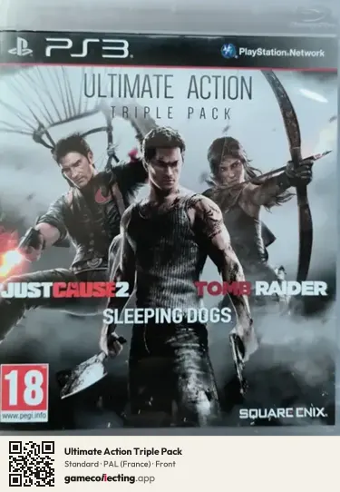 Ultimate Action Triple Pack PlayStation 3, France box front