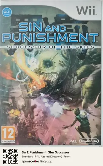 Sin & Punishment: Star Successor Nintendo Wii, United Kingdom box front