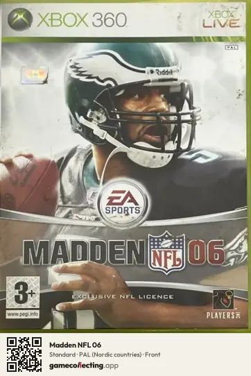 Madden NFL 06 Xbox 360, Nordic countries box front