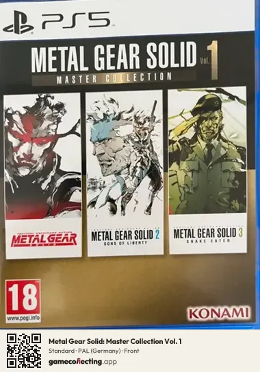 Metal Gear Solid: Master Collection Vol. 1 PlayStation 5, Germany box front