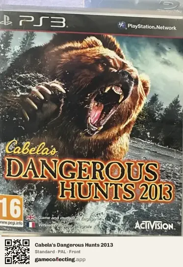 Cabela's Dangerous Hunts 2013 PlayStation 3, PAL box front