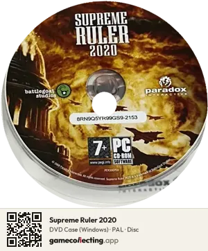 Supreme Ruler 2020 Computer, PAL disc