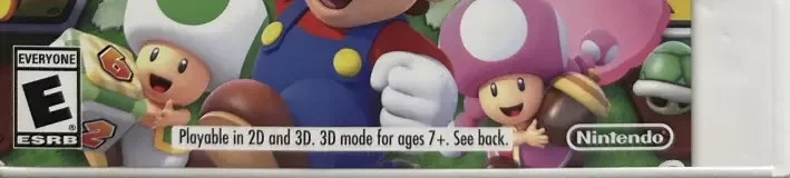 Mario Party: Star Rush, the ESRB box on its front