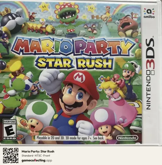 Mario Party: Star Rush Nintendo 3DS, NTSC box front