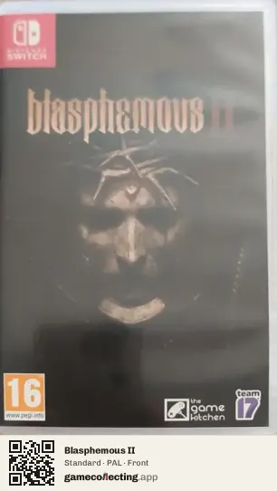 Blasphemous II Nintendo Switch, PAL box front