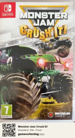 Monster Jam: Crush It! Nintendo Switch, PAL box front