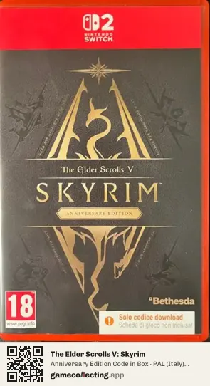 The Elder Scrolls V: Skyrim Nintendo Switch 2, Italy box front