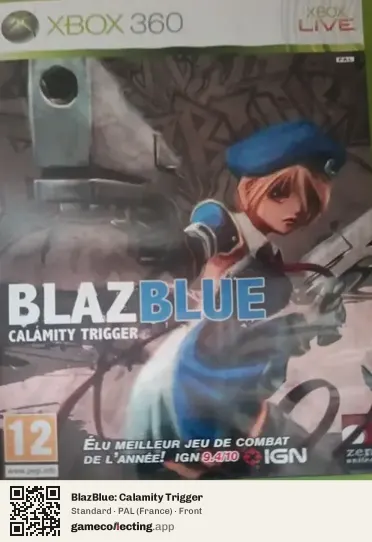 BlazBlue: Calamity Trigger Xbox 360, France box front