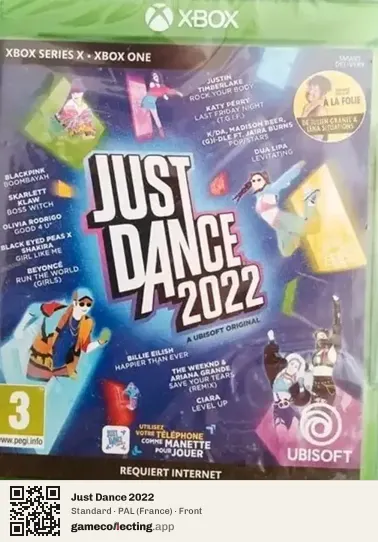 Just Dance 2022 Xbox Series X, France box front