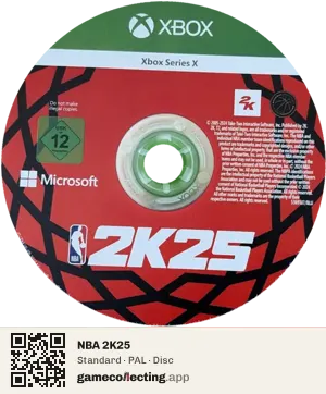 NBA 2K25 Xbox Series X, PAL disc