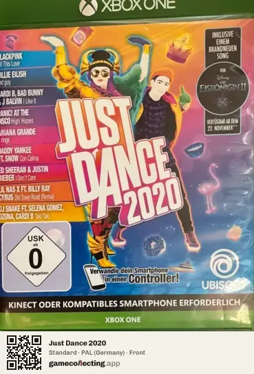 Just Dance 2020 Xbox One, Germany box front