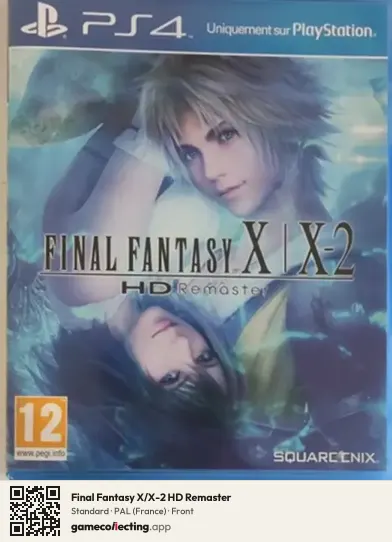 Final Fantasy X/X-2 HD Remaster PlayStation 4, France box front