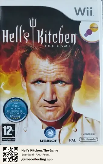 Hell's Kitchen: The Game Nintendo Wii, PAL box front