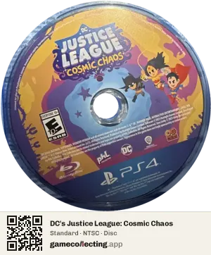 DC's Justice League: Cosmic Chaos PlayStation 4, NTSC disc