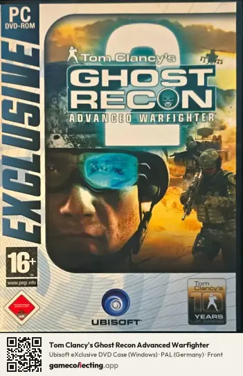 Tom Clancy's Ghost Recon Advanced Warfighter Computer, Germany box front