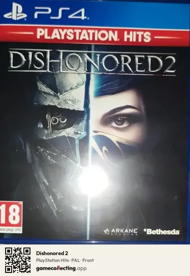 Dishonored 2 PlayStation 4, PAL box front