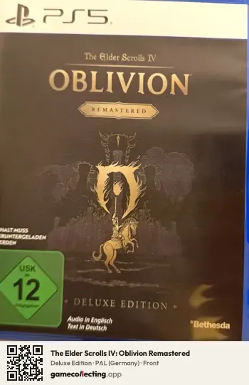 The Elder Scrolls IV: Oblivion Remastered PlayStation 5, Germany box front