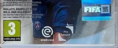 FIFA 23, the PEGI square on its front
