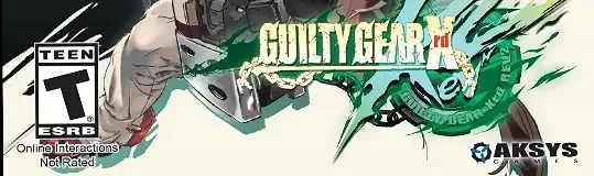 Guilty Gear Xrd Rev 2, the ESRB box on its front