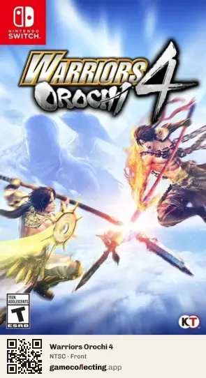 Warriors Orochi 4 Nintendo Switch, NTSC box front