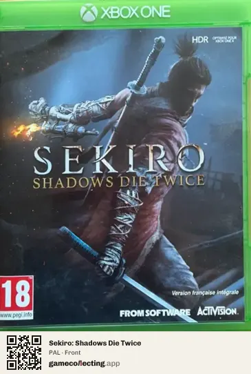 Sekiro: Shadows Die Twice Xbox One, PAL box front
