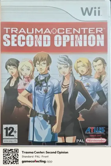Trauma Center: Second Opinion Nintendo Wii, PAL box front