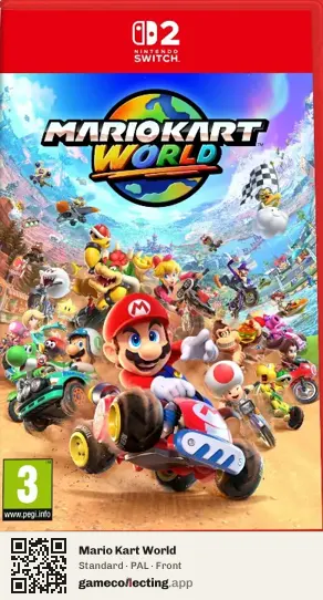 Mario Kart World Nintendo Switch 2, PAL box front