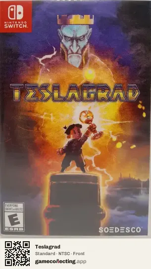 Teslagrad Nintendo Switch, NTSC box front