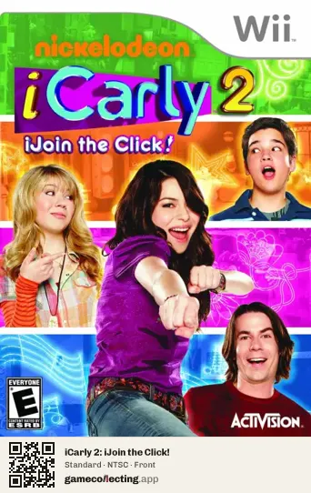 iCarly 2: iJoin the Click! Nintendo Wii, NTSC box front