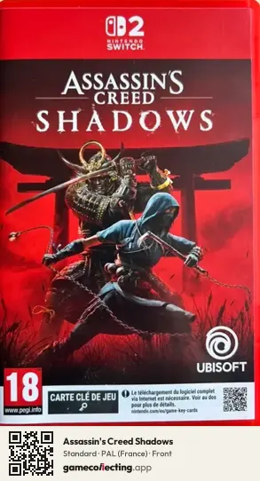 Assassin's Creed Shadows Nintendo Switch 2, France box front