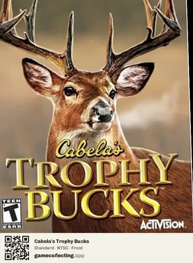 Cabela's Trophy Bucks PlayStation 2, NTSC box front
