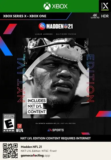 Madden NFL 21 Xbox Series X, NTSC box front