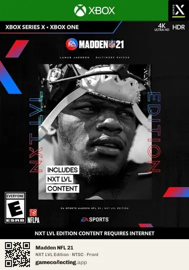 Madden NFL 21 Xbox Series X, NTSC box front