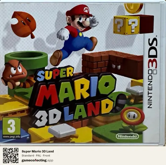 Super Mario 3D Land Nintendo 3DS, PAL box front