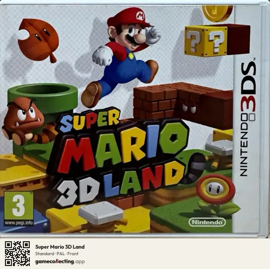 Super Mario 3D Land Nintendo 3DS, PAL box front
