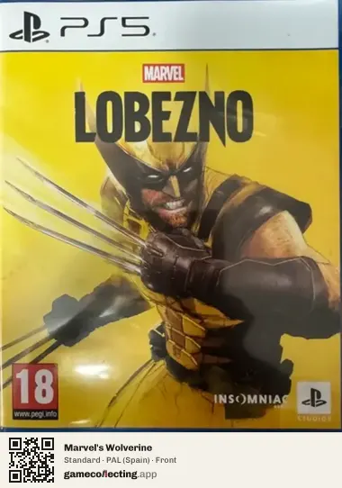 Marvel's Wolverine PlayStation 5, Spain box front