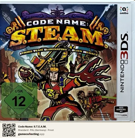 Code Name: S.T.E.A.M. Nintendo 3DS, Germany box front