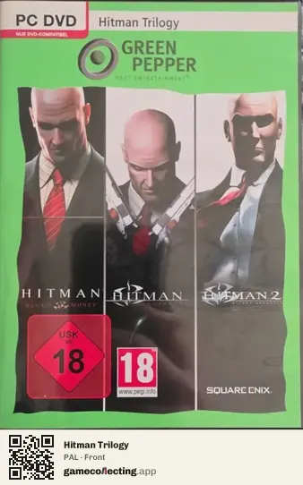 Hitman Trilogy Computer, PAL box front