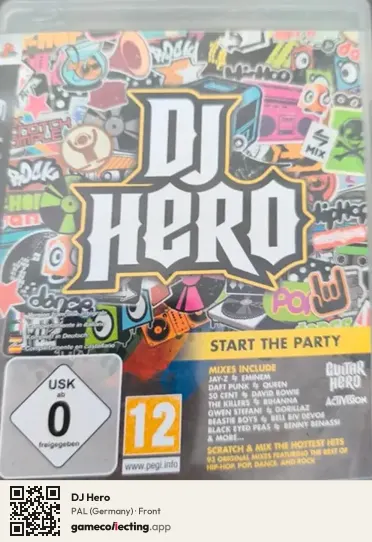 DJ Hero PlayStation 2, Germany box front