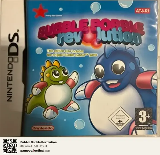 Bubble Bobble Revolution Nintendo DS, PAL box front