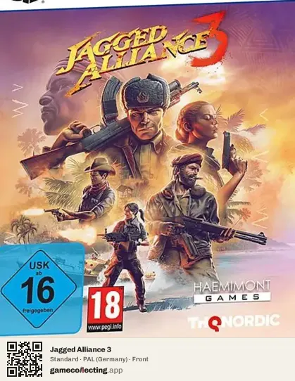 Jagged Alliance 3 PlayStation 5, Germany box front