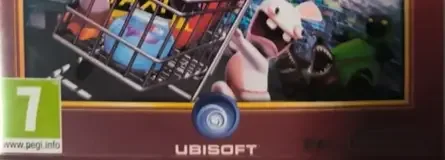Rabbids Go Home, the PEGI square on its front