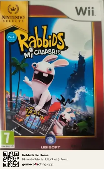 Rabbids Go Home Nintendo Wii, Spain box front