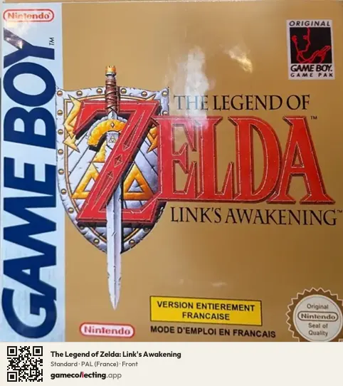 The Legend of Zelda: Link's Awakening Game Boy, France box front