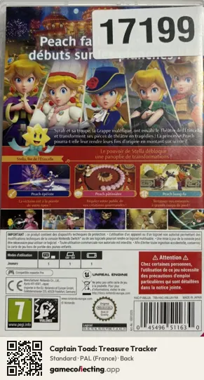 Captain Toad: Treasure Tracker Nintendo Switch, France box back
