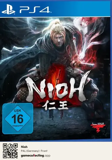 Nioh PlayStation 4, Germany box front